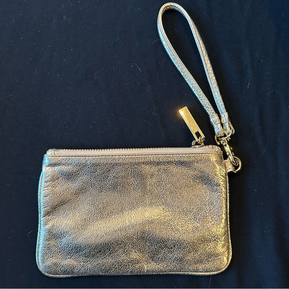 Tory Burch Metallic Gold Wristlet - Picture 2 of 12